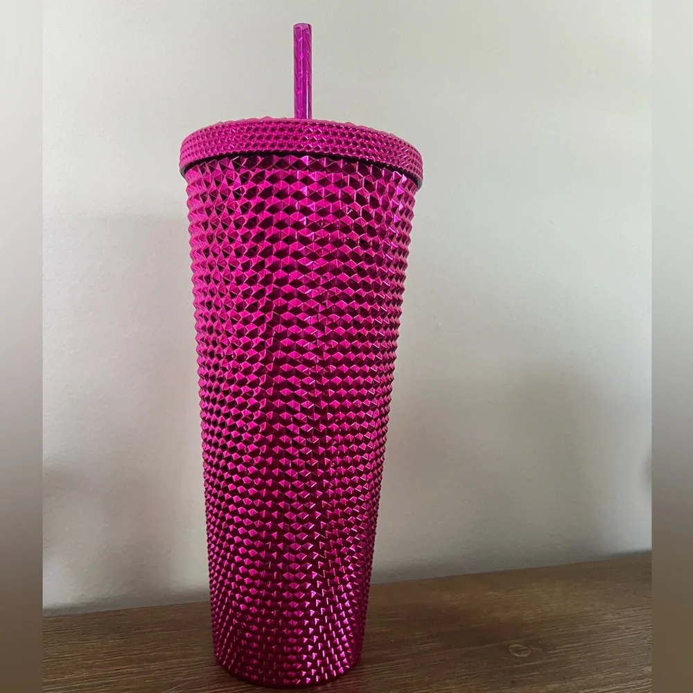 STARBUCKS PINK STUDDED 24 OZ TUMBLER ‎ **NEW**